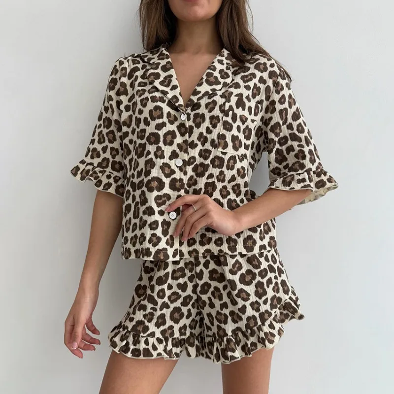 2025 Autumn Breathable 100% Pure Cotton Printed Pajama Set 2PCS Women's Comfortable Two-Piece Loungewear S M L Size
2025 Autumn Breathable 100% Pure Cotton Printed Pajama Set 2PCS Women's Comfortable Two-Piece Loungewear S M L Size