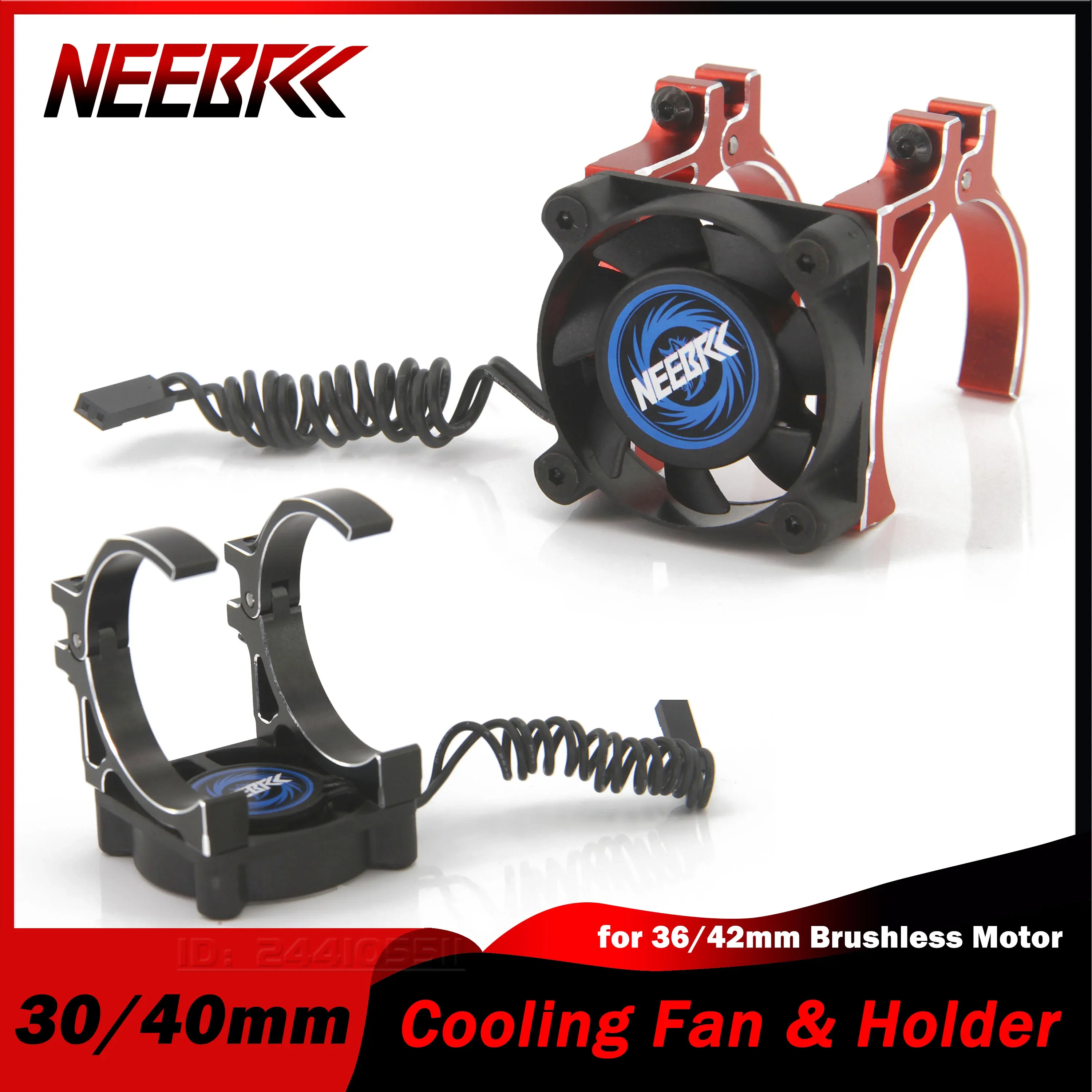 NEEBRC 30/40mm RC Cooling Fan Heatsink 5V-12V Aluminum Holder 16000-25000RPM High Wind Rapid for 36/42mm Brushless Motor ESC Car
NEEBRC 30/40mm RC Cooling Fan Heatsink 5V-12V Aluminum Holder 16000-25000RPM High Wind Rapid for 36/42mm Brushless Motor ESC Car