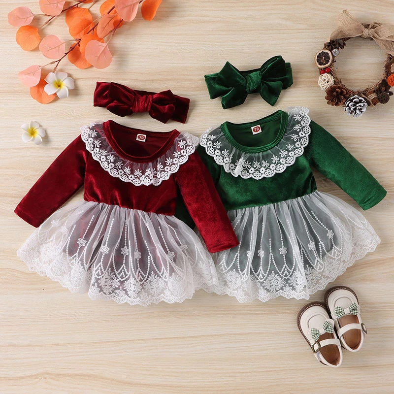 Christmas Infant Baby Girls Long Sleeve Pleuche Jumpsuit New Autumn Newborn Kids Baby Girls Lace Princess Clothes Rompers
Christmas Infant Baby Girls Long Sleeve Pleuche Jumpsuit New Autumn Newborn Kids Baby Girls Lace Princess Clothes Rompers