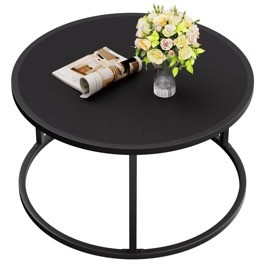 Small Round Coffee Table, Black Coffee Tables for Living Room, Modern Center Table for Small Space Home Office Gardern, 27.6 27.
Small Round Coffee Table, Black Coffee Tables for Living Room, Modern Center Table for Small Space Home Office Gardern, 27.6 27.