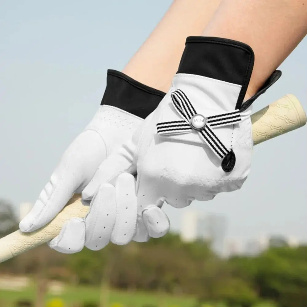 1 Pair Breathable Sheepskin Women's Golf Gloves Comfort Removable Mark Full Finger Golf Gloves White Soft
1 Pair Breathable Sheepskin Women's Golf Gloves Comfort Removable Mark Full Finger Golf Gloves White Soft