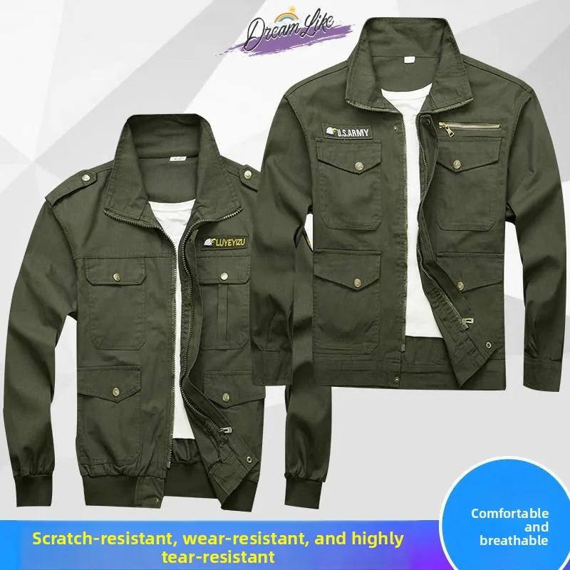 Men's Workwear Cotton Flame-resistant Welding Clothes Anti-wear Comfortable Spring Autumn Work orm for Fac Worker
Men's Workwear Cotton Flame-resistant Welding Clothes Anti-wear Comfortable Spring Autumn Work orm for Fac Worker