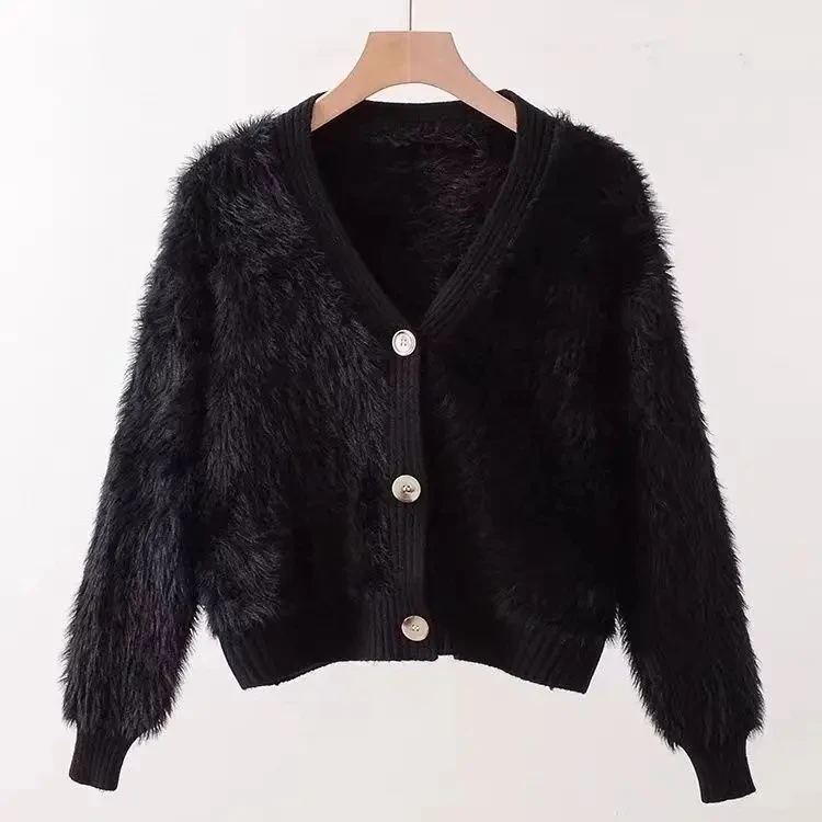 Korean Style Soft Texture Cropped Knit Cardigan Women's Fall Winter Single Breasted Button Down Thickened Lazy Style Sweater
Korean Style Soft Texture Cropped Knit Cardigan Women's Fall Winter Single Breasted Button Down Thickened Lazy Style Sweater
