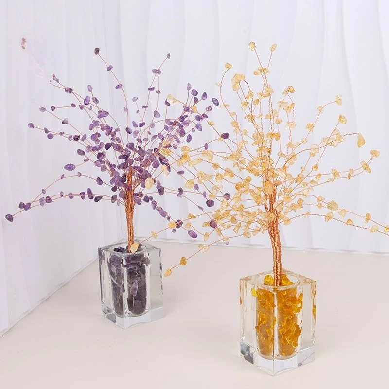 Feng Shui Luxury Home Decor Wealth-Attracting Crystal Money Tree Ornament for Living Room TV Cabinet Office Desk Decor High-End
Feng Shui Luxury Home Decor Wealth-Attracting Crystal Money Tree Ornament for Living Room TV Cabinet Office Desk Decor High-End
