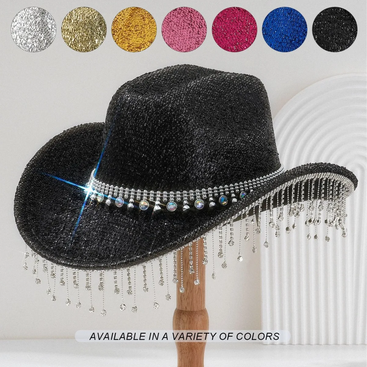 HongLuan Tassels Cowboy Hats Women & Western Cowboy Hat Rhinestone Woman for Cowgirl Costume Luxury Cowboy Accessories for Man
HongLuan Tassels Cowboy Hats Women & Western Cowboy Hat Rhinestone Woman for Cowgirl Costume Luxury Cowboy Accessories for Man