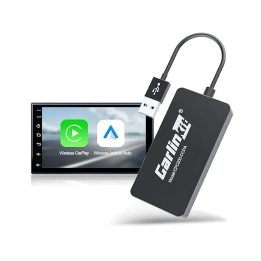 Wireless CarPlay USB Adapter for Android car radios black plastic plug-and-play setup with stable 5GHz connection
Wireless CarPlay USB Adapter for Android car radios black plastic plug-and-play setup with stable 5GHz connection