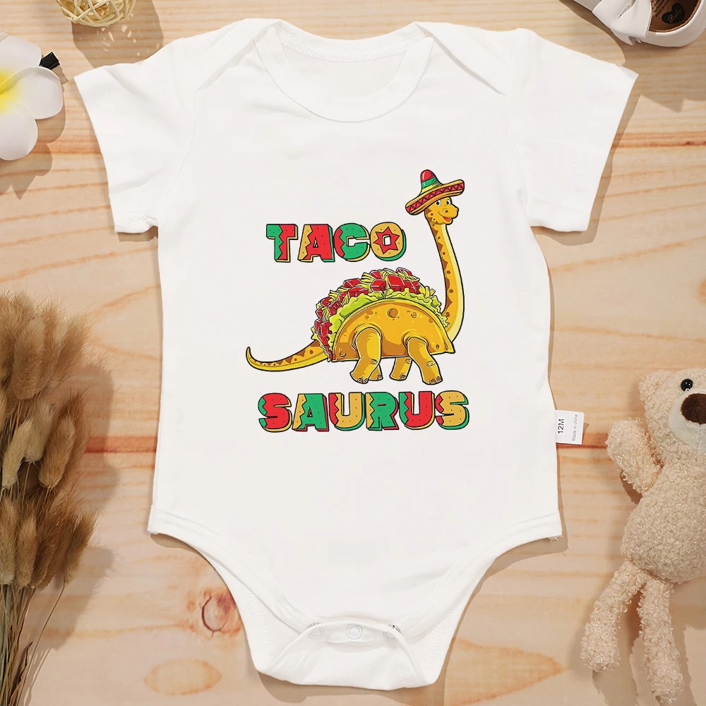 Tacosaurus Print Fun Cute Baby Onesies American Style Trend Newborn Boy and Girl Clothes Bodysuit Cotton Comfortable Breathable
Tacosaurus Print Fun Cute Baby Onesies American Style Trend Newborn Boy and Girl Clothes Bodysuit Cotton Comfortable Breathable