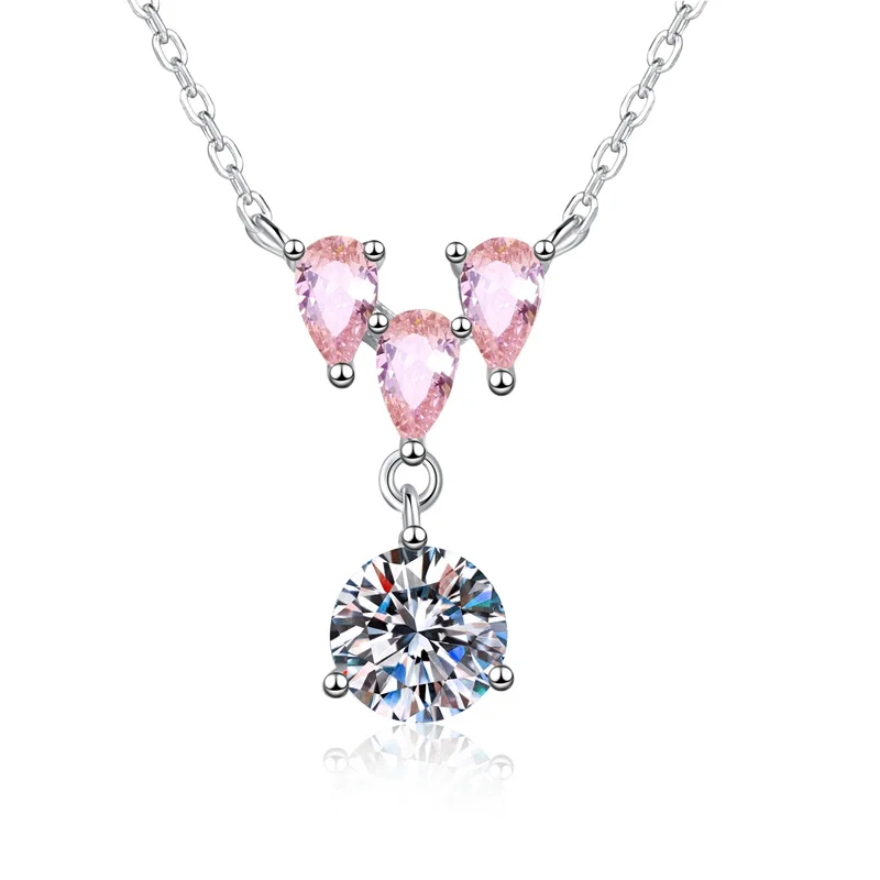 XL569 Lefei Fashion Trendy Luxury Classic Moissanite Pink Waterdrop Necklace Charm Women Real s925 Sterling Silver Party Jewelry
XL569 Lefei Fashion Trendy Luxury Classic Moissanite Pink Waterdrop Necklace Charm Women Real s925 Sterling Silver Party Jewelry