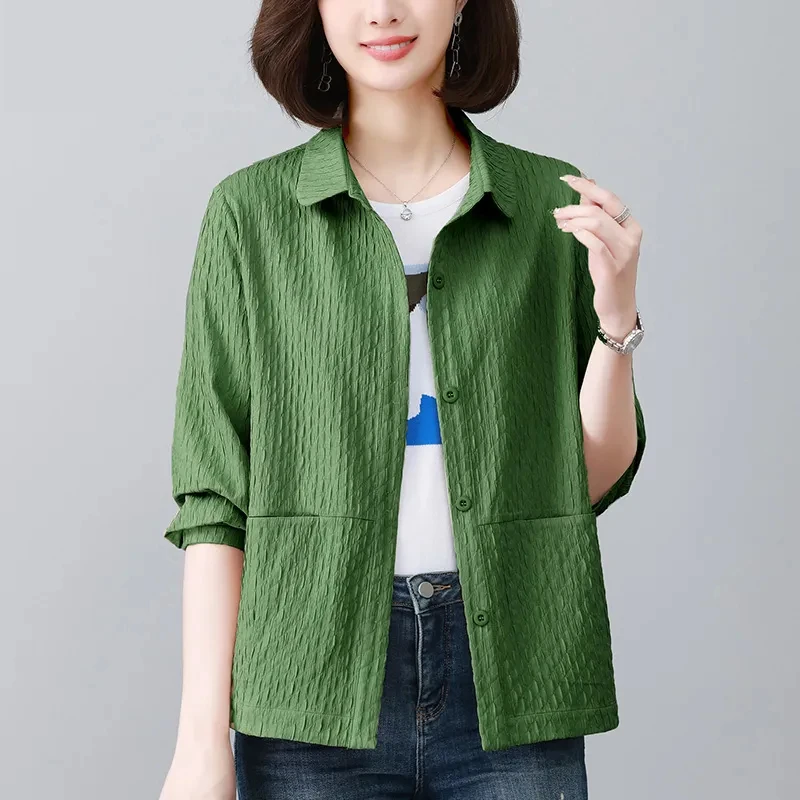 Casual Thin Jacket For women's Spring Autumn 2024 NEW Long sleeved Top Shirt Fashion Female Short Loose Comfortable Outwear
Casual Thin Jacket For women's Spring Autumn 2024 NEW Long sleeved Top Shirt Fashion Female Short Loose Comfortable Outwear