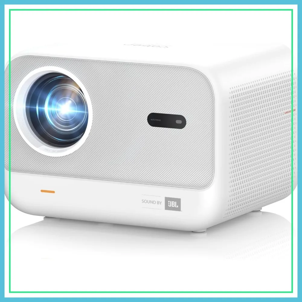 1080P HD Auto Focus Projector with WiFi 6 & Bluetooth, Vertical Keystone, 50%-100% Zoom for Home Outdoor Movie
1080P HD Auto Focus Projector with WiFi 6 & Bluetooth, Vertical Keystone, 50%-100% Zoom for Home Outdoor Movie