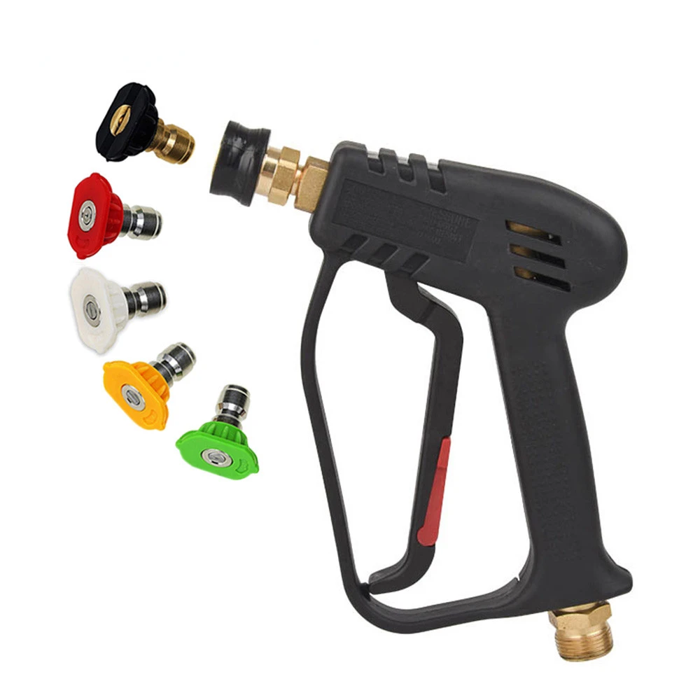 Car Wash 4000Psi Pressure Washer Gun Replacement M22-14 Inlet Compatible with Snow Foam Cannon Equipped High Pressure Nozzle
Car Wash 4000Psi Pressure Washer Gun Replacement M22-14 Inlet Compatible with Snow Foam Cannon Equipped High Pressure Nozzle