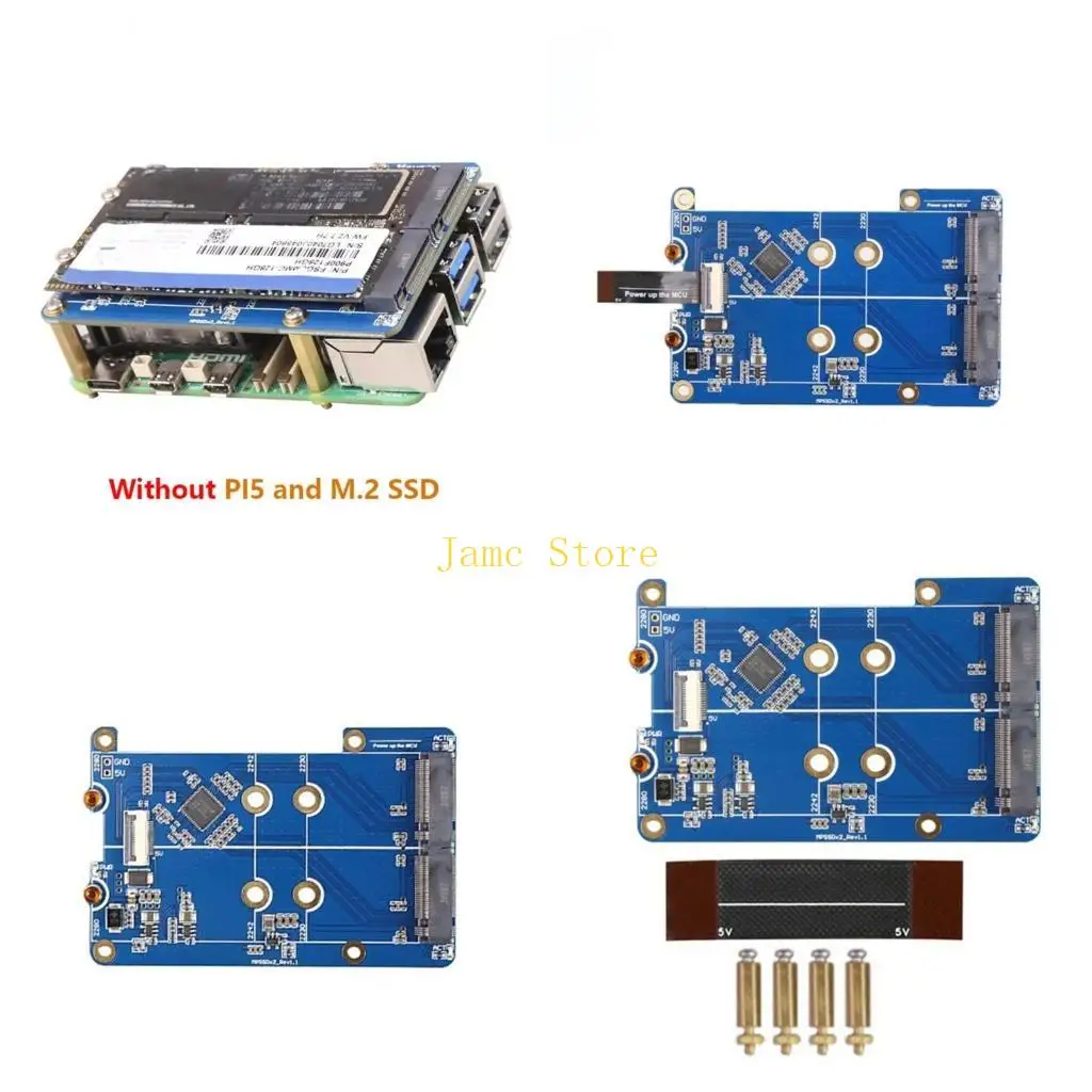 LX0B PCIE Double NVME SSD HAT Поддержка расширения PCIE-NVME Double SSD 2230/22242/2280
LX0B PCIE Double NVME SSD HAT Поддержка расширения PCIE-NVME Double SSD 2230/22242/2280