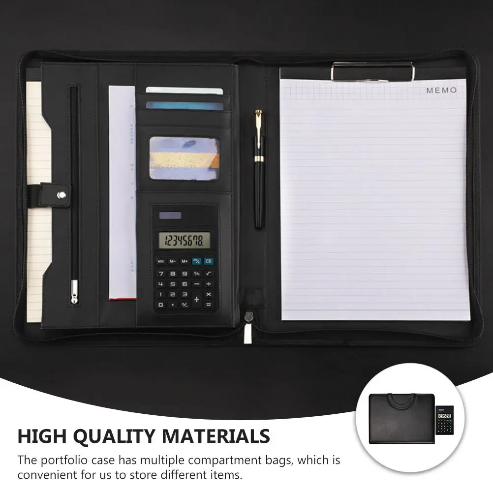 Executive Business Portfolio Binder with Zipper Minimalist Document Organizer for Meetings Travel Office Supplies
Executive Business Portfolio Binder with Zipper Minimalist Document Organizer for Meetings Travel Office Supplies