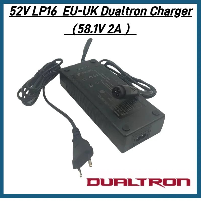 Оригинальное зарядное устройство LP16 52 В для DUALTRON, новая вилка 58,1 В, 2 А, зарядное устройство европейского стандарта для Dualtron Mini, длинный корпус, скутер, выход 58,1 В
Оригинальное зарядное устройство LP16 52 В для DUALTRON, новая вилка 58,1 В, 2 А, зарядное устройство европейского стандарта для Dualtron Mini, длинный корпус, скутер, выход 58,1 В