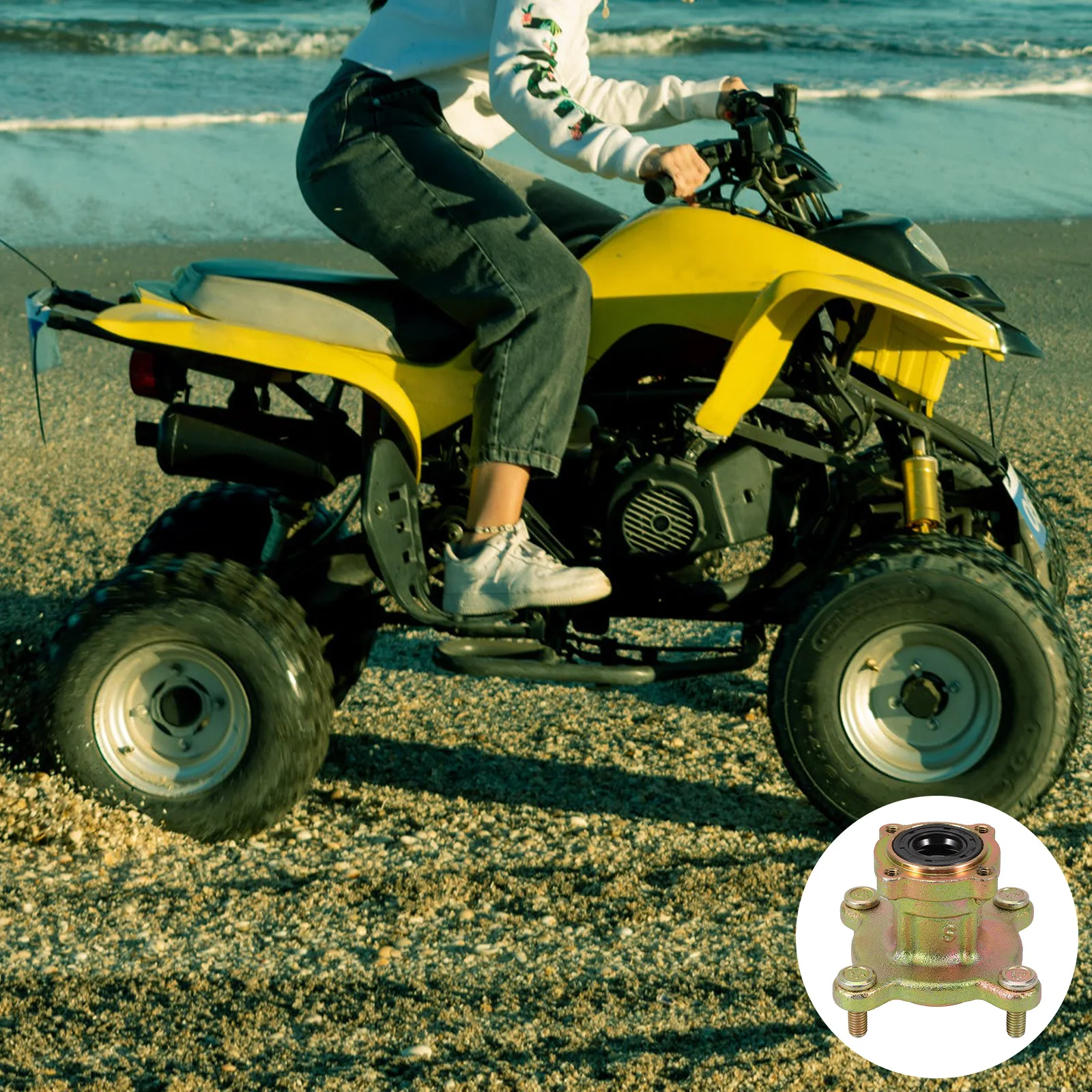 Front Wheel Kart Accessories Kart Atv Wheel Rim Axle Hub Replacement Durable Metal Hub For Beach Wilderness Use
Front Wheel Kart Accessories Kart Atv Wheel Rim Axle Hub Replacement Durable Metal Hub For Beach Wilderness Use