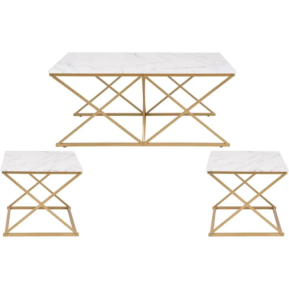ern Nesting Coee Table Set o 3, aux Marble Top with n e, Coee Table with 2 Square End Side Tables, Perect or Living Room, Aparen
ern Nesting Coee Table Set o 3, aux Marble Top with n e, Coee Table with 2 Square End Side Tables, Perect or Living Room, Aparen