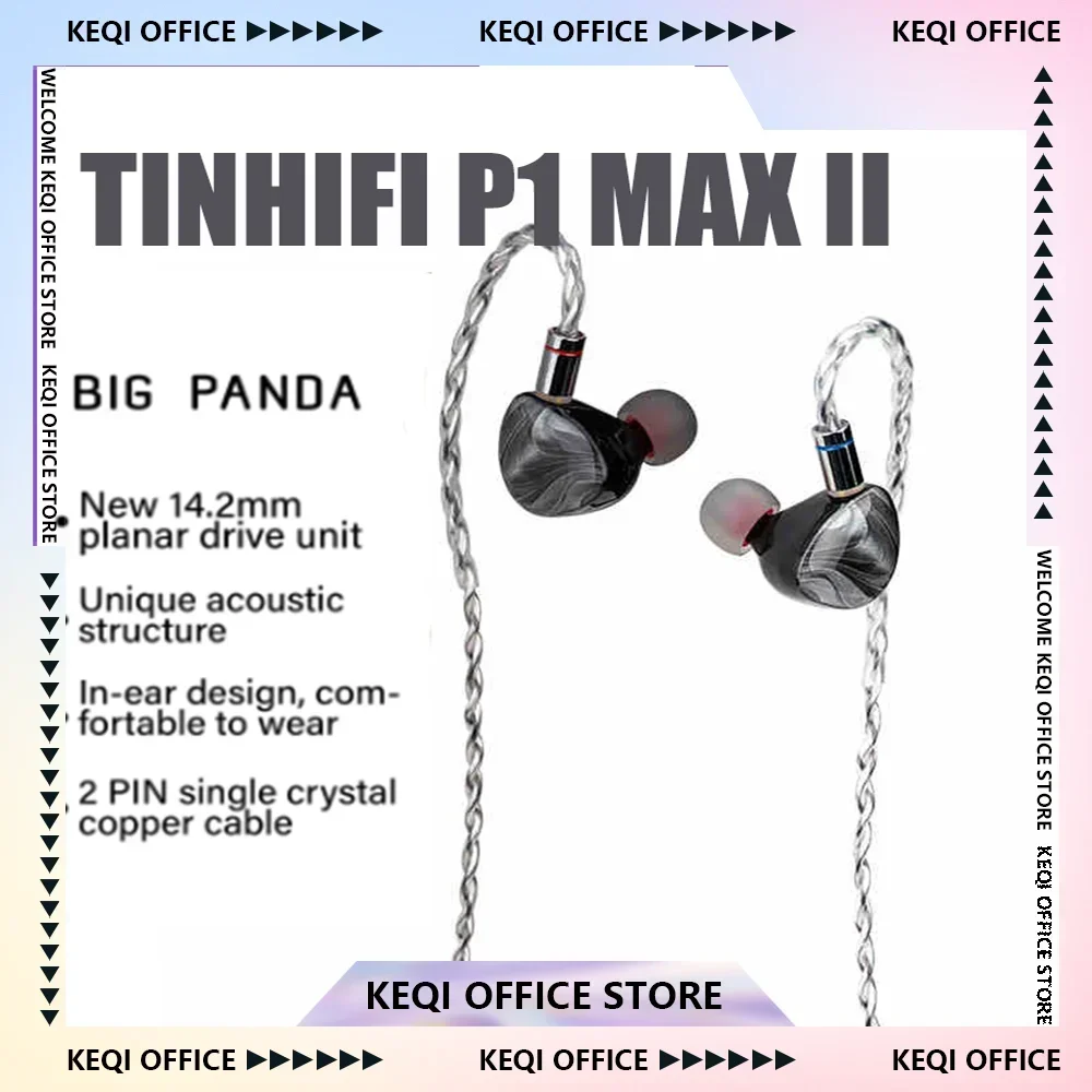 TINHIFI P1 MAX II HIFI in-Ear Earphones Planar IEMs 14.2 MM Wired Earbuds for Audiophiles Musicians P1 MAX 2 Earphones Gifts
TINHIFI P1 MAX II HIFI in-Ear Earphones Planar IEMs 14.2 MM Wired Earbuds for Audiophiles Musicians P1 MAX 2 Earphones Gifts