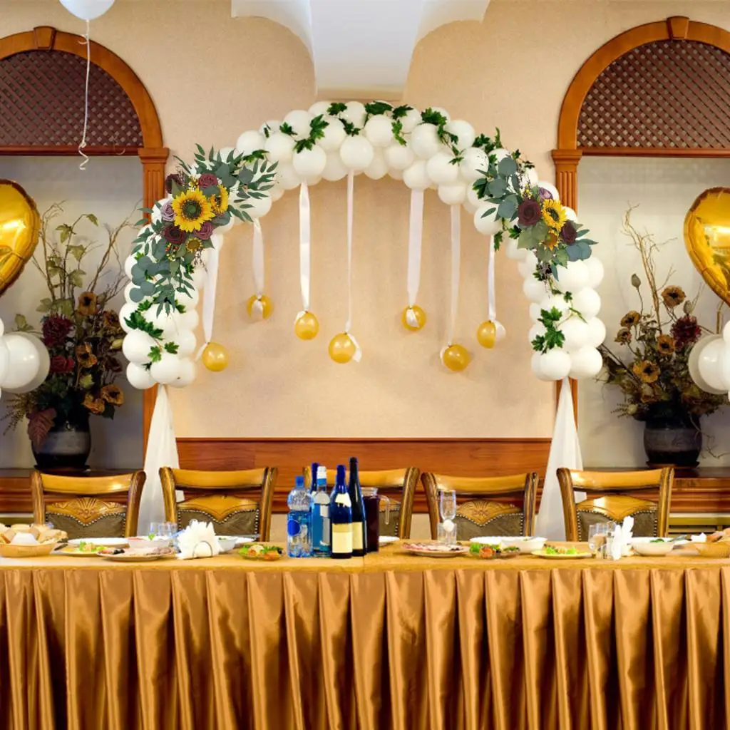 2Pcs Flower Swag Sunflowers Rustic Decoration for Reception Door Ceremony
2Pcs Flower Swag Sunflowers Rustic Decoration for Reception Door Ceremony