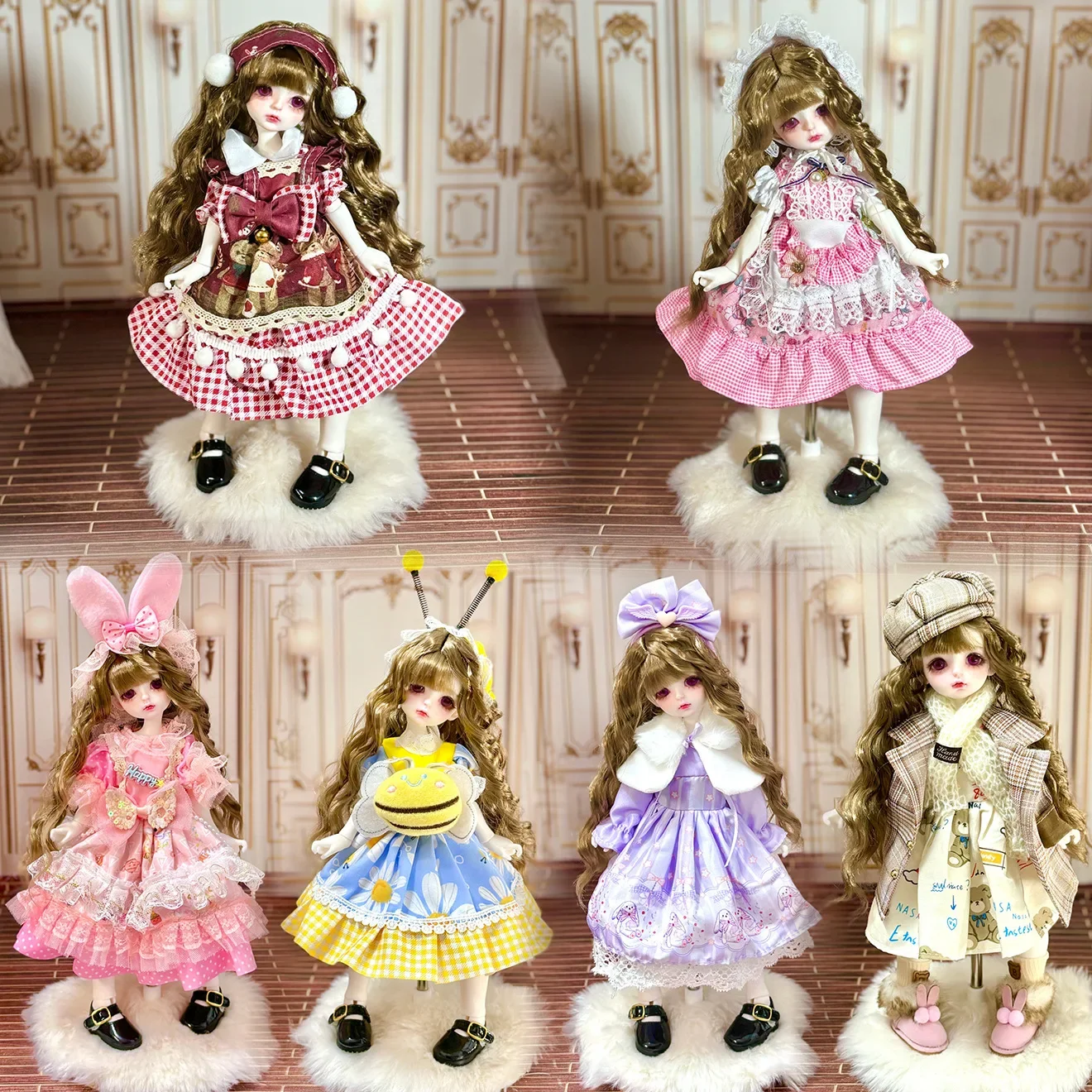 Fashion Princess Dress 30cm Doll Clothes 1/6 BJD Doll Outfit Set Girl Toy Gift Doll Accessories Holiday Gift
Fashion Princess Dress 30cm Doll Clothes 1/6 BJD Doll Outfit Set Girl Toy Gift Doll Accessories Holiday Gift