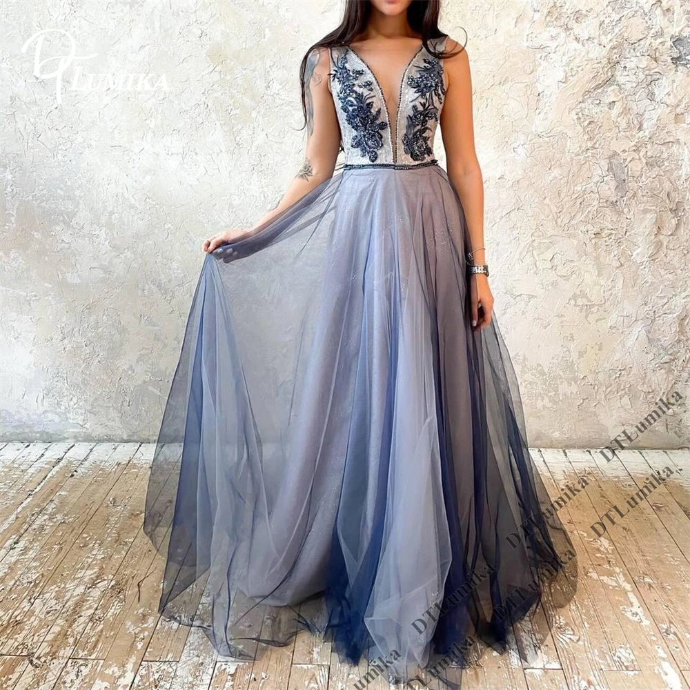 DTLumika Beaded Embroidered Tulle Maxi Gown for Evening Party Prom Customized Women's A Line Long Birthday Dress Deep Cleavage
DTLumika Beaded Embroidered Tulle Maxi Gown for Evening Party Prom Customized Women's A Line Long Birthday Dress Deep Cleavage