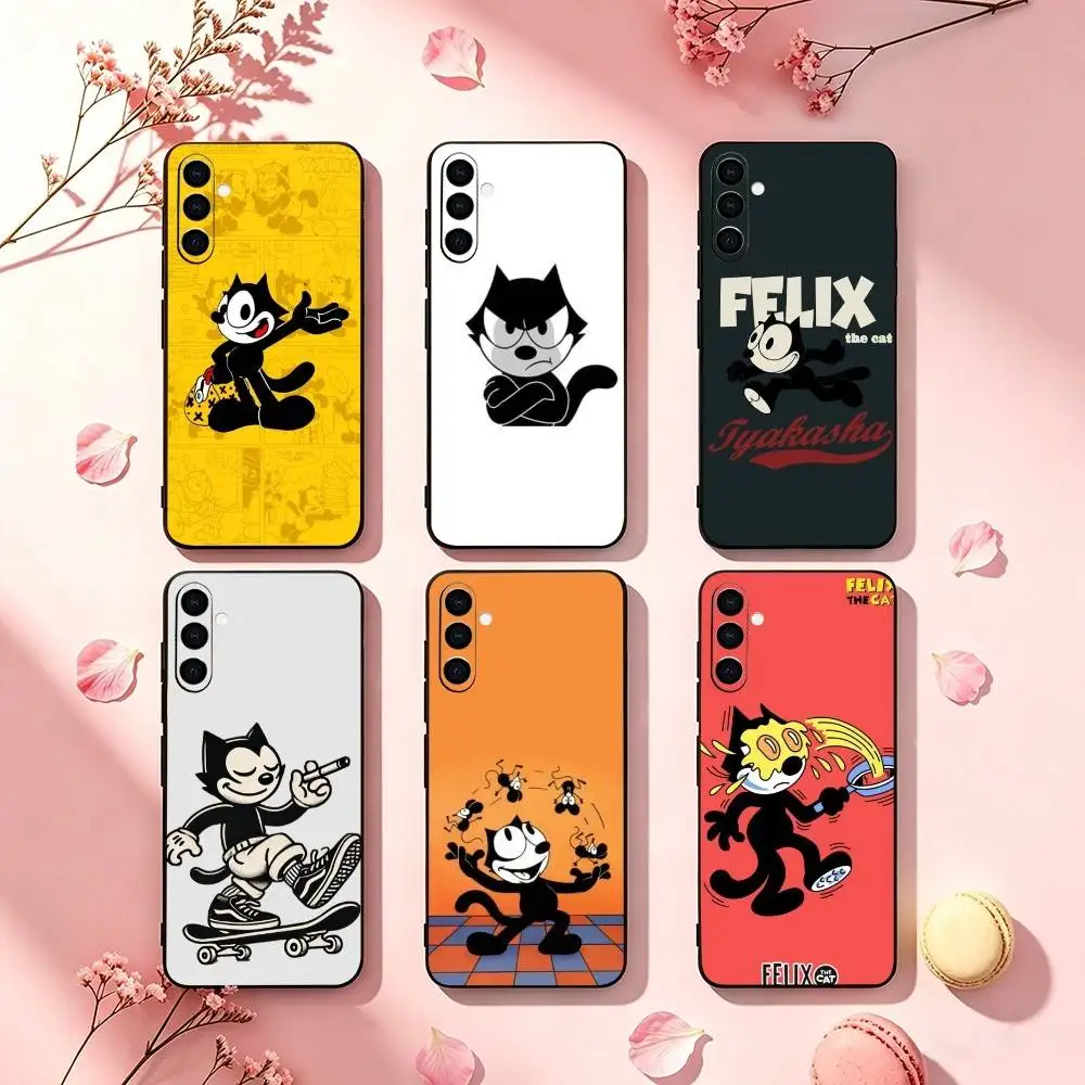 Felixs T-The Cat Classic Toons Phone Case Black Silicone Soft For Samsung Galaxy A73,A72,A71,A70,A53,A52,A51
Felixs T-The Cat Classic Toons Phone Case Black Silicone Soft For Samsung Galaxy A73,A72,A71,A70,A53,A52,A51