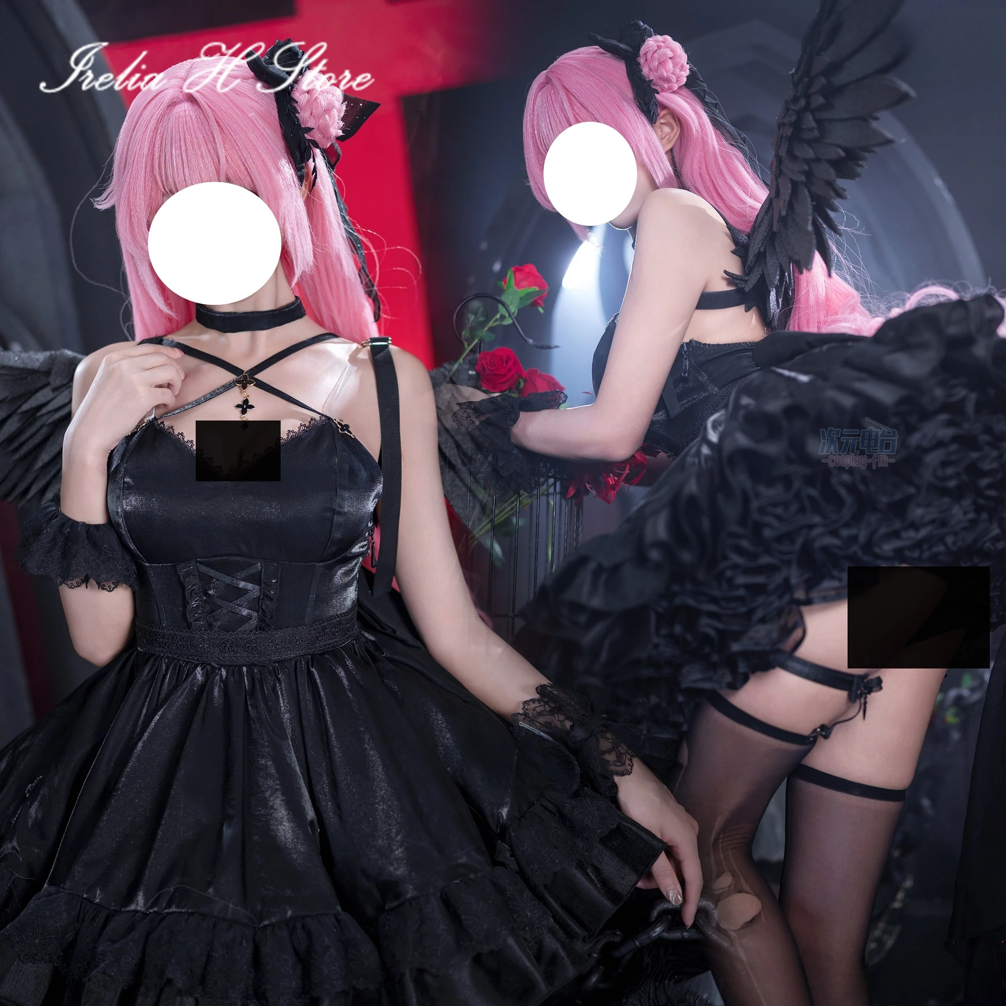 Irelia H Store аниме ni Dorothy kke костюмы для косплея Дороти праздничное платье черный женский костюм на Хэллоуин 
Irelia H Store аниме ni Dorothy kke костюмы для косплея Дороти праздничное платье черный женский костюм на Хэллоуин