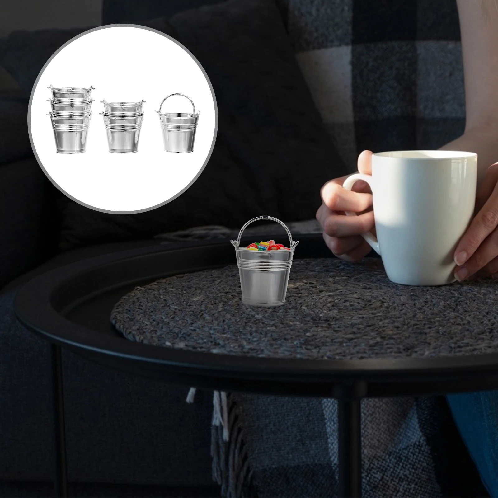 10pcs Mini Snack Bucket Creative Candy Storage Small Plastic Quality Premium Material Multi Functional Design 
10pcs Mini Snack Bucket Creative Candy Storage Small Plastic Quality Premium Material Multi Functional Design