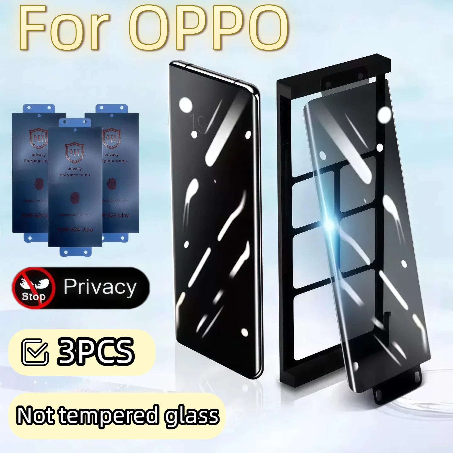 3-Pack Privacy Ceramic Film Compatible with OPPO Find X2 X3 X5 X6 X7 Pro Plus/Reno 3 4 5 6 8 9 10 11 Pro Series, Not Tempered Gl
3-Pack Privacy Ceramic Film Compatible with OPPO Find X2 X3 X5 X6 X7 Pro Plus/Reno 3 4 5 6 8 9 10 11 Pro Series, Not Tempered Gl