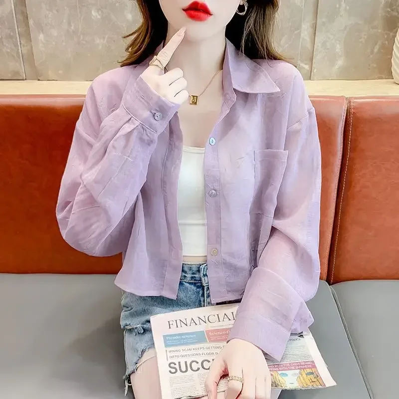 2025 Summer New Fashion Shirts Ice Silk Sun Protection Clothes Lady Long Sleeve top women shirt
2025 Summer New Fashion Shirts Ice Silk Sun Protection Clothes Lady Long Sleeve top women shirt