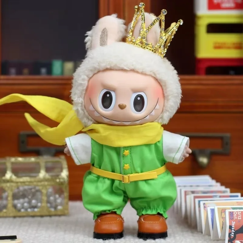 В наличии Только продажа одежды 17 см Labubu Dressing Up The Little King'S Son Wears A Crown Scarf Dressing Full Of Handsome Cute Gift
В наличии Только продажа одежды 17 см Labubu Dressing Up The Little King'S Son Wears A Crown Scarf Dressing Full Of Handsome Cute Gift