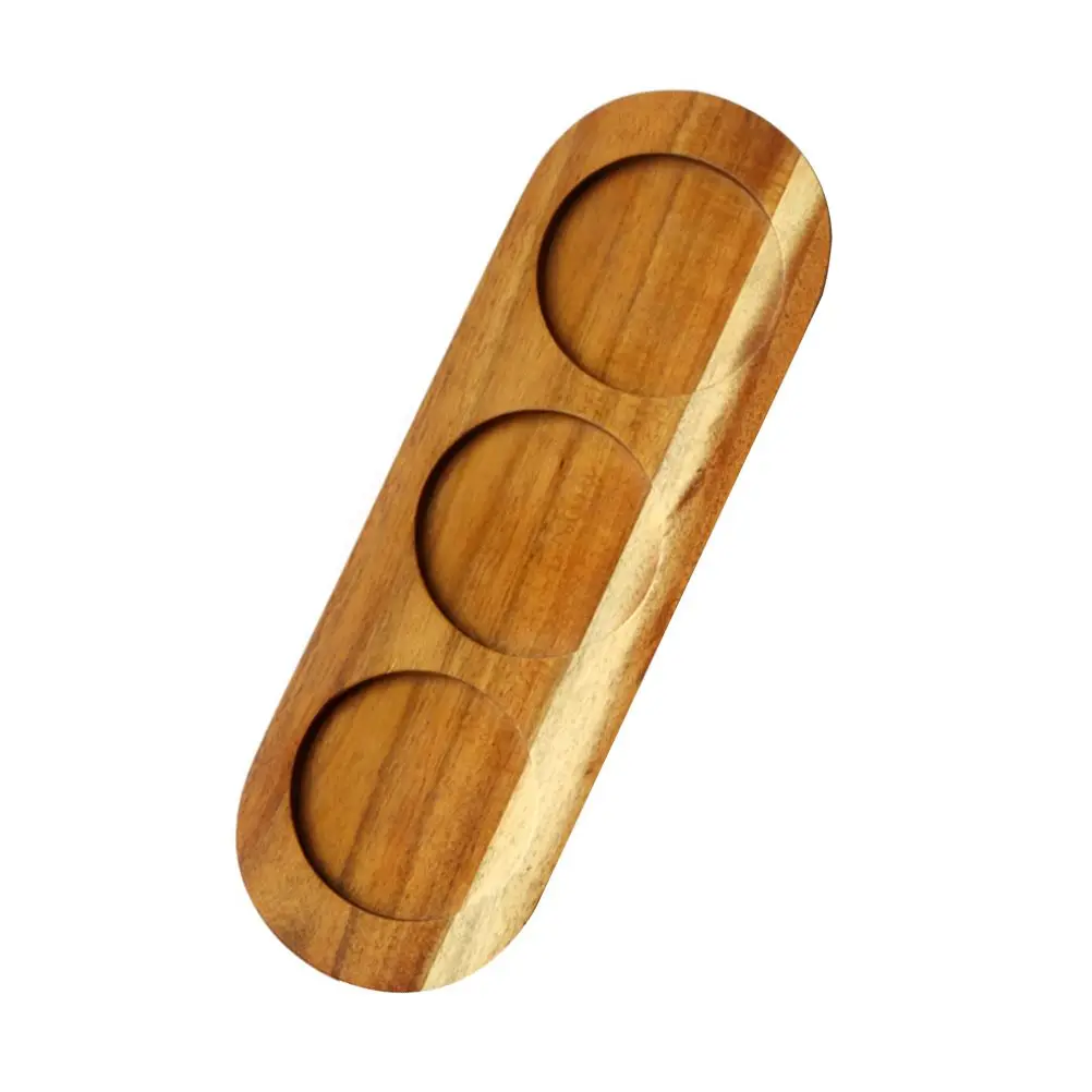3-Hole Coaster Solid Wood Tray Cup Holder Serving Platter for Drinks Waterproof Premium Material Sturdy Random
3-Hole Coaster Solid Wood Tray Cup Holder Serving Platter for Drinks Waterproof Premium Material Sturdy Random