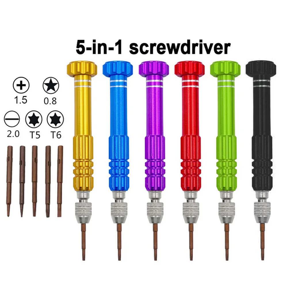 6 Set 5 In 1 Screwdriver Precision Screw Cell Repair Kit Mobile Glasses Computer Watch Disassembly Maintenance Hand Tools
6 Set 5 In 1 Screwdriver Precision Screw Cell Repair Kit Mobile Glasses Computer Watch Disassembly Maintenance Hand Tools