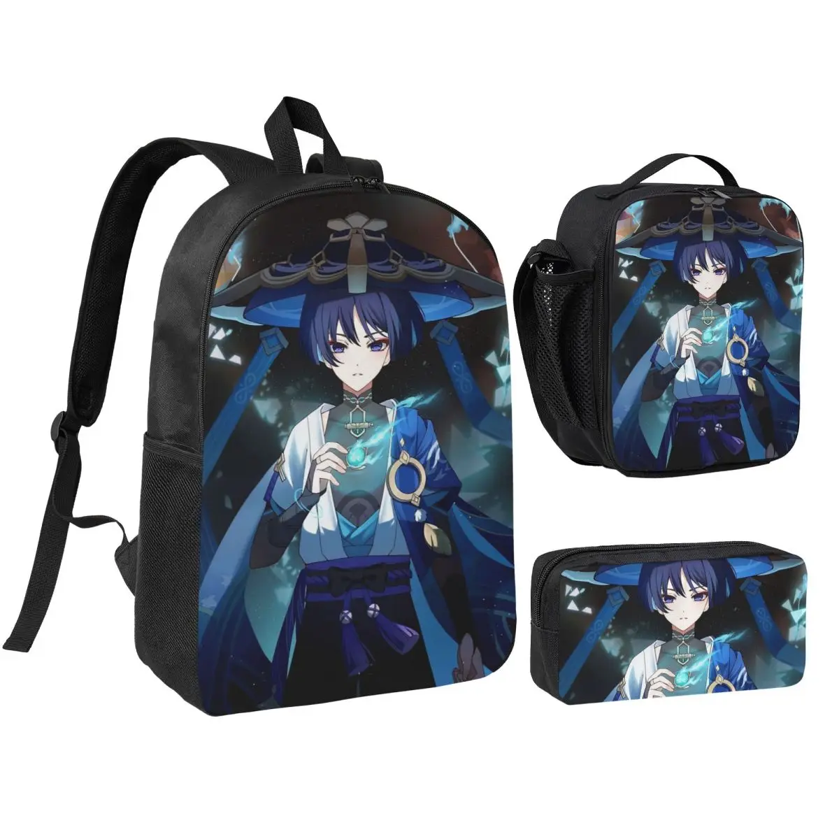 Scaramouche And Wanderer Game Backpack Boys Girls BookBag School Bag Shoulder Bags 3ps Insulated Lunch Bag Pencil Case
Scaramouche And Wanderer Game Backpack Boys Girls BookBag School Bag Shoulder Bags 3ps Insulated Lunch Bag Pencil Case