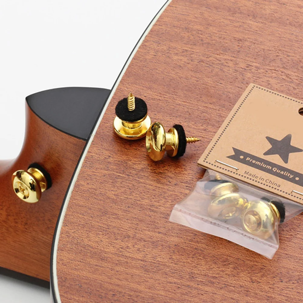 4Pcs Guitar Strap Lock Button Iron Material Durable Anti-Slip Pins Easy Install for Acoustic Electric Bass Guitar Repair
4Pcs Guitar Strap Lock Button Iron Material Durable Anti-Slip Pins Easy Install for Acoustic Electric Bass Guitar Repair