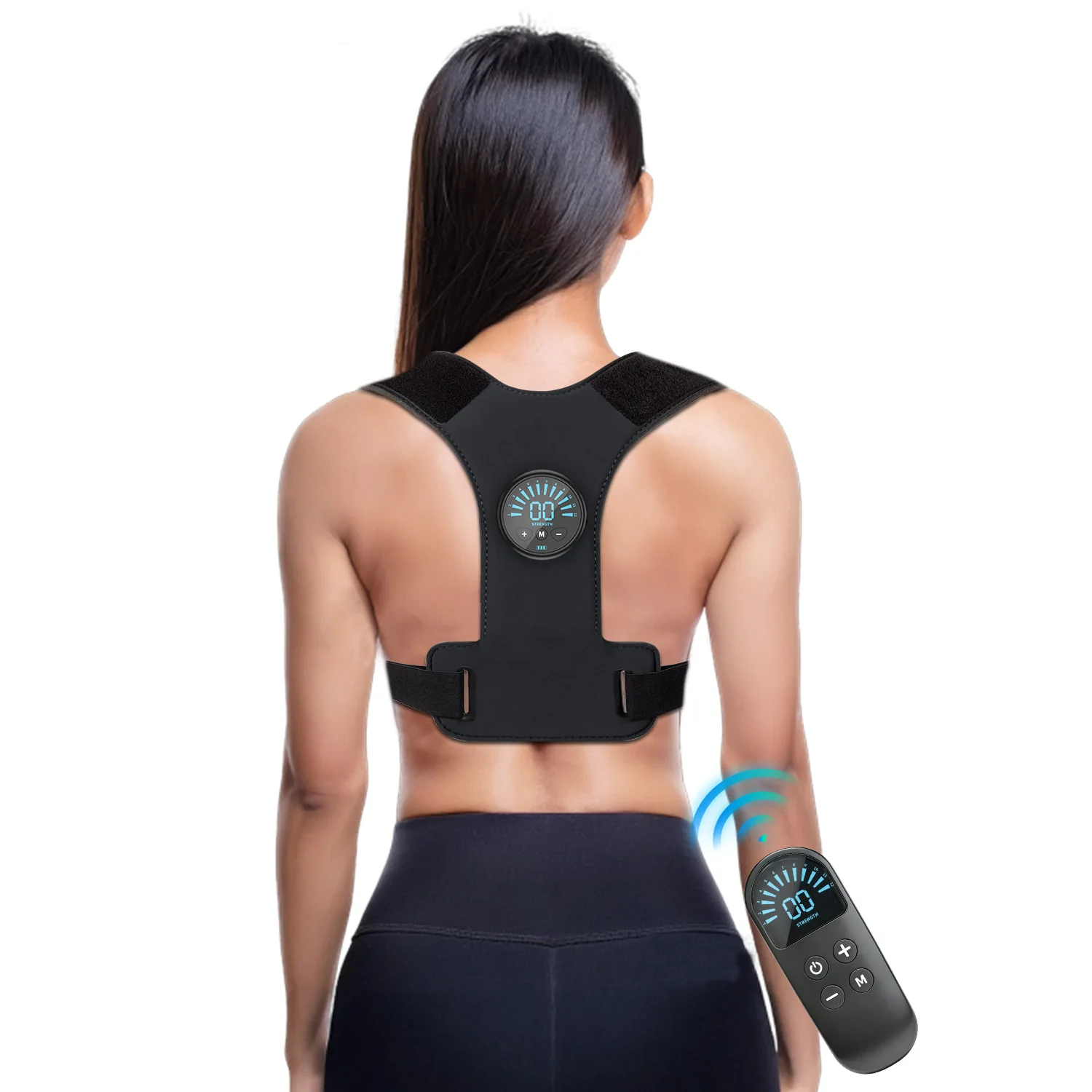 Posture Corrector Belt with EMS Muscle Stimulator & Back Massager - Adjustable Shoulder Pain Relief for Office Home Use
Posture Corrector Belt with EMS Muscle Stimulator & Back Massager - Adjustable Shoulder Pain Relief for Office Home Use