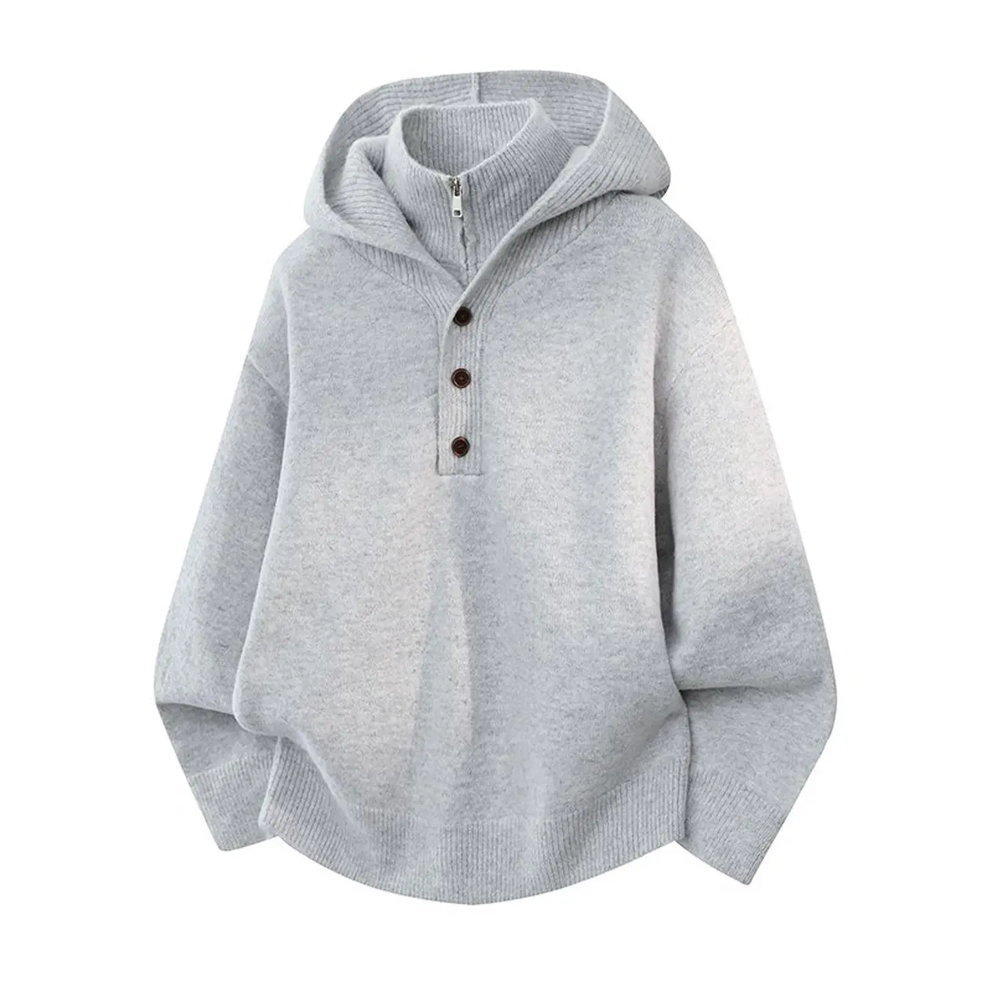 2026 Autumn Man Vintage Hooded Sweater Men Knitted Pullover Man Oversized Loose Solid Color Sweater Male Casual Buttons Jackets
2026 Autumn Man Vintage Hooded Sweater Men Knitted Pullover Man Oversized Loose Solid Color Sweater Male Casual Buttons Jackets