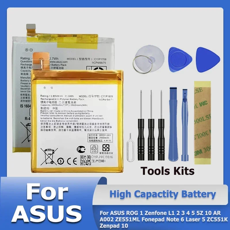 C11P1601 C11P1709 Аккумулятор для ASUS ROG 1 Zenfone L1 2 3 4 5 5Z 10 AR A002 ZE551ML Fonepad Note 6 Laser 5 ZC551K Zenpad 10
C11P1601 C11P1709 Аккумулятор для ASUS ROG 1 Zenfone L1 2 3 4 5 5Z 10 AR A002 ZE551ML Fonepad Note 6 Laser 5 ZC551K Zenpad 10