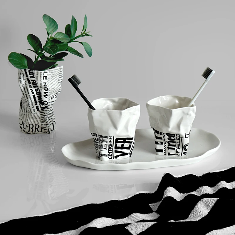 Креативная керамическая чашка для полоскания рта и чашка для зубной щетки, набор для мытья дома, украшения для дома, аксессуары для ванной комнаты
Креативная керамическая чашка для полоскания рта и чашка для зубной щетки, набор для мытья дома, украшения для дома, аксессуары для ванной комнаты