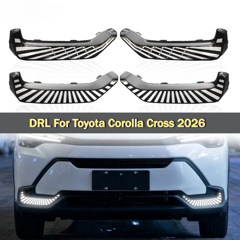 DRL For Toyota Corolla Cross 2026 Car Led Daytime Running Light Front Bumper Fog Lamp Modified Start Scaning Dynamic Turn Signal
DRL For Toyota Corolla Cross 2026 Car Led Daytime Running Light Front Bumper Fog Lamp Modified Start Scaning Dynamic Turn Signal