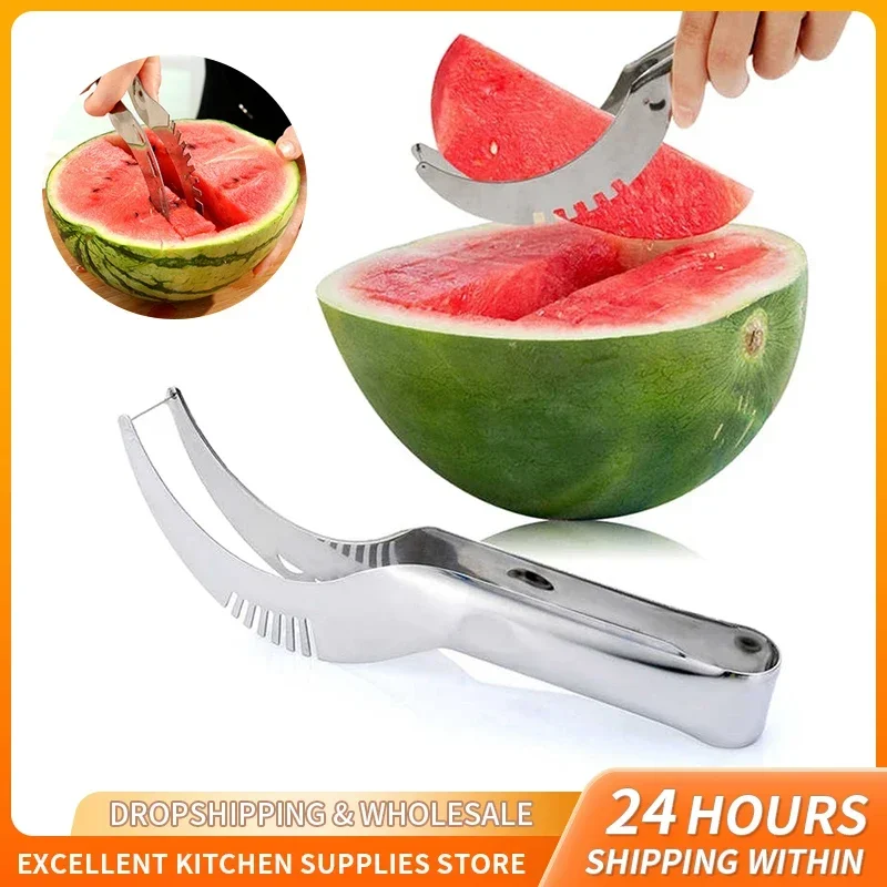 Stainless Steel Watermelon Cutter Artifact Knife Salad Fruit Slicer Cutter Tool Watermelon Kitchen Accessories Gadgets
Stainless Steel Watermelon Cutter Artifact Knife Salad Fruit Slicer Cutter Tool Watermelon Kitchen Accessories Gadgets