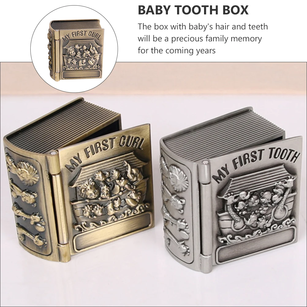 Baby Keepsake ganizer Zinc Alloy for Hair Teeth Storage Small Trinket Case Metal Collection Container Book Modeling
Baby Keepsake ganizer Zinc Alloy for Hair Teeth Storage Small Trinket Case Metal Collection Container Book Modeling