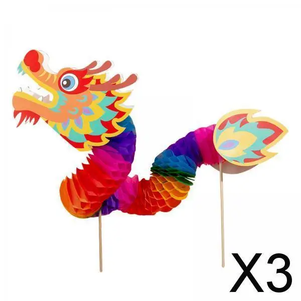 2-4pack Chinese Paper Dragon Pick Props 3D Toys for Spring Festival Outdoor New
2-4pack Chinese Paper Dragon Pick Props 3D Toys for Spring Festival Outdoor New