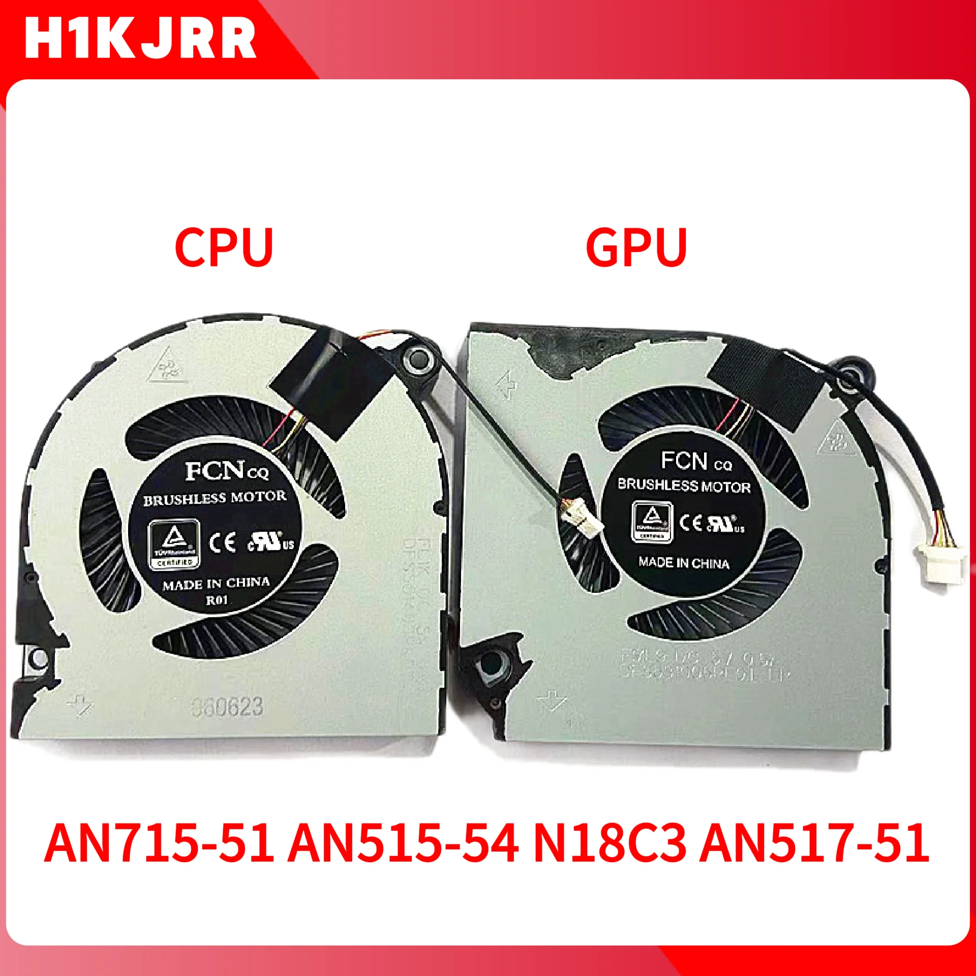 Сменный охлаждающий вентилятор Acer для ноутбука AN515-54 AN517-51 AN715-51 N18C3 A715-74G N19C5
Сменный охлаждающий вентилятор Acer для ноутбука AN515-54 AN517-51 AN715-51 N18C3 A715-74G N19C5