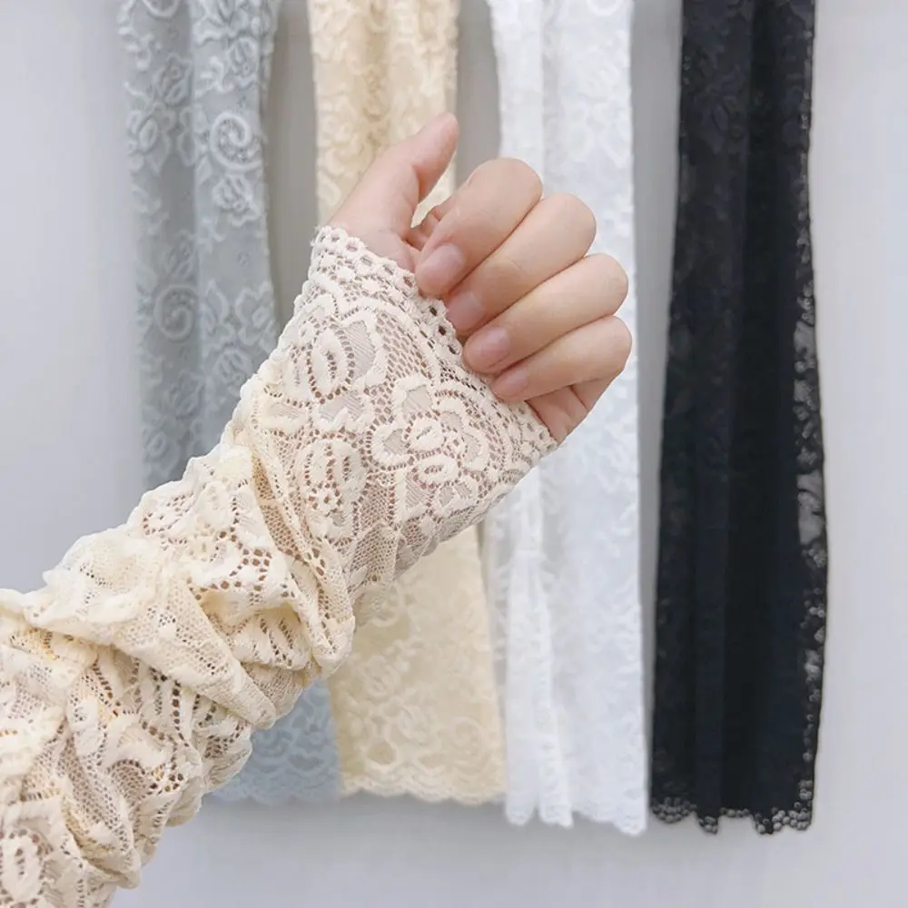 Anti-UV Lace Ice Silk Sleeves UV Insulation Sun Protection Sunscreen Sleeve Long-sleeved Glove Arm Covers Cycling Gloves Summer
Anti-UV Lace Ice Silk Sleeves UV Insulation Sun Protection Sunscreen Sleeve Long-sleeved Glove Arm Covers Cycling Gloves Summer