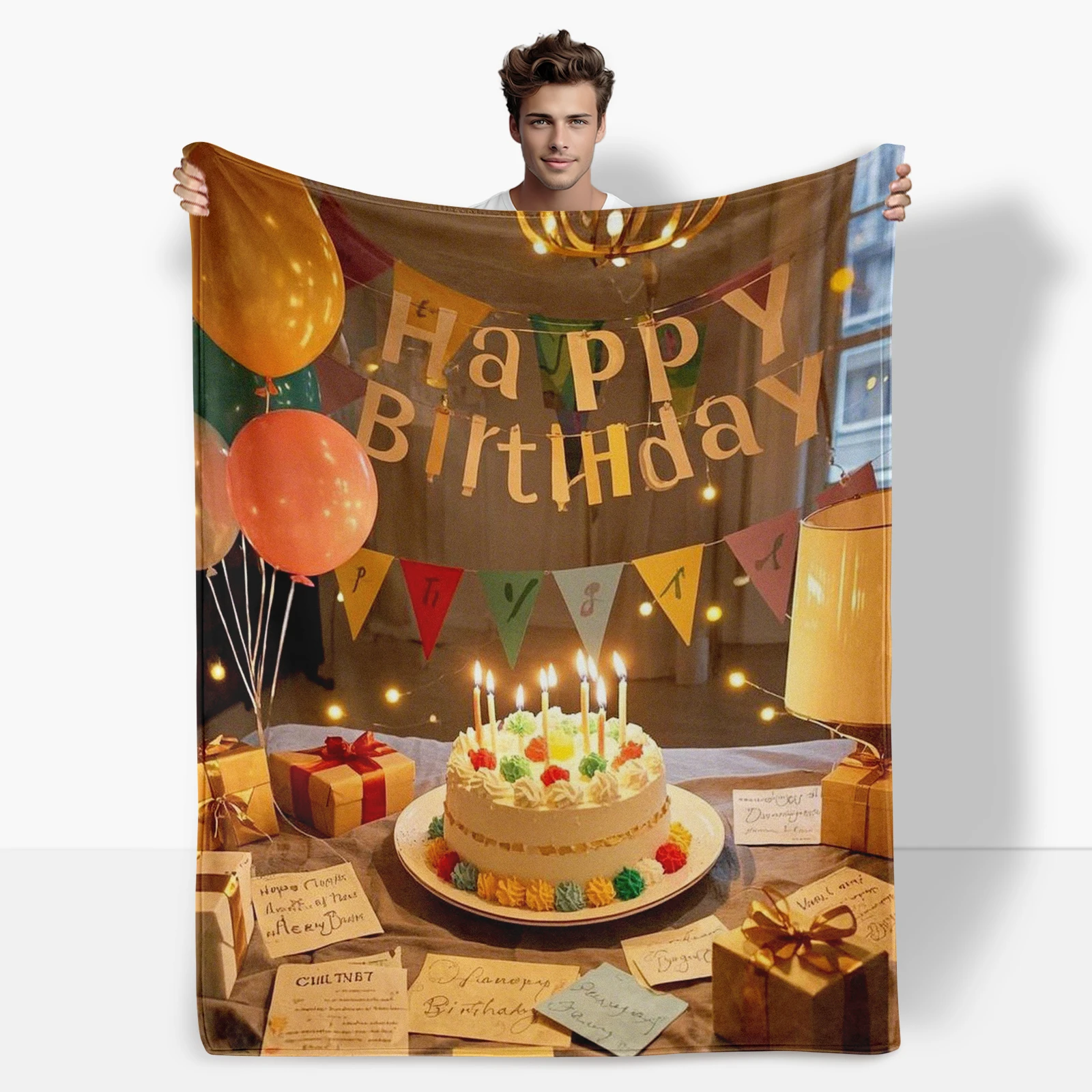 Fun Party Cake Balloons Elements Birthday Blanket Adds Comfort And Joy To Kids' Lives
Fun Party Cake Balloons Elements Birthday Blanket Adds Comfort And Joy To Kids' Lives