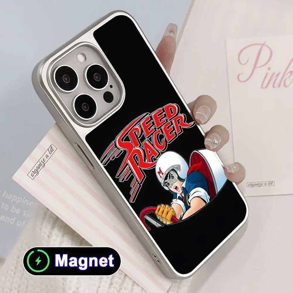 Speed Racer Phone Case for iPhone 17 16 15 14 13 12 11 Air Pro Max Plus Electroplated Silver Magsafe Cover
Speed Racer Phone Case for iPhone 17 16 15 14 13 12 11 Air Pro Max Plus Electroplated Silver Magsafe Cover