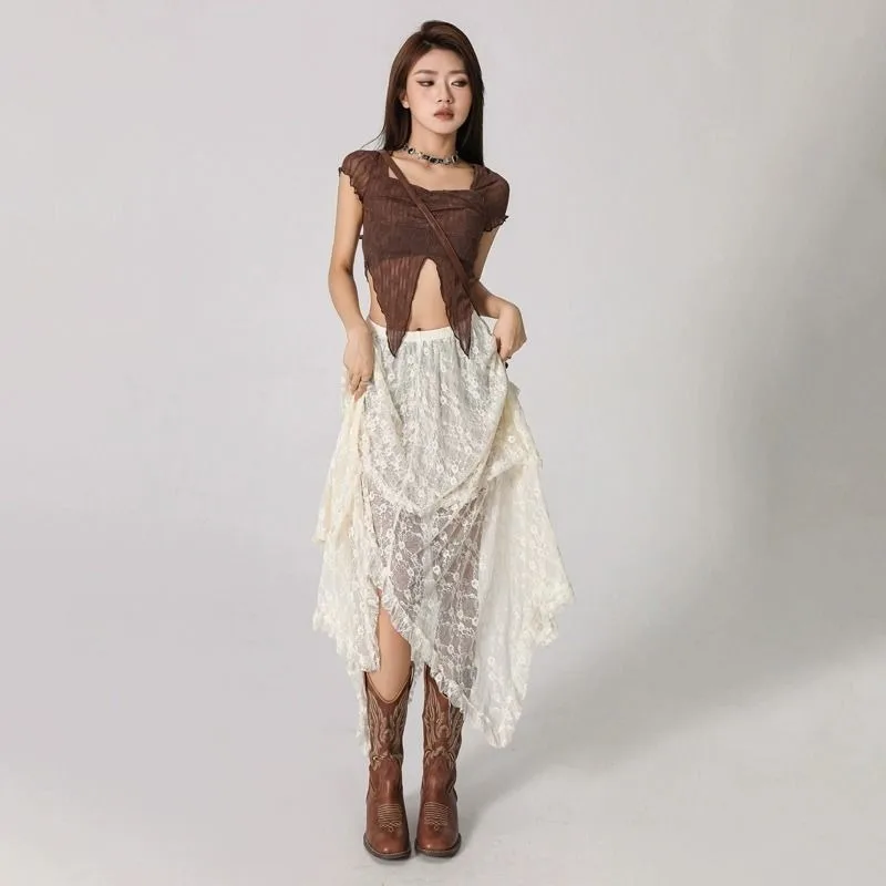 Юбка женская весенне-осенняя во французском стиле с кружевом, асимметричным подолом, эластичным поясом, новинка, удобная, минималистичная, повседневная, премиум-класса
Юбка женская весенне-осенняя во французском стиле с кружевом, асимметричным подолом, эластичным поясом, новинка, удобная, минималистичная, повседневная, премиум-класса