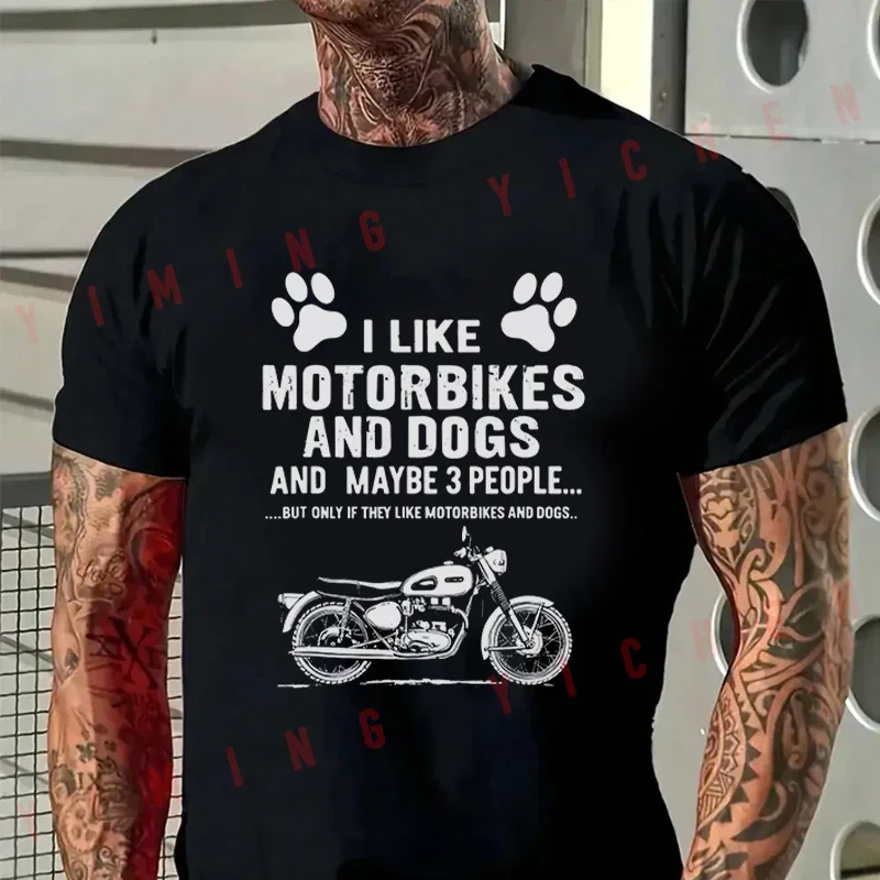 Men's Summer Cotton T-shirt Retro Motorcycle & Dog Lovers - Motorbike & Paw Print Design Tshirt Short Sleeve O-Neck Tops
Men's Summer Cotton T-shirt Retro Motorcycle & Dog Lovers - Motorbike & Paw Print Design Tshirt Short Sleeve O-Neck Tops