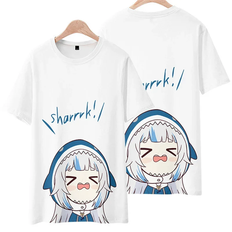 Summer Trend Selling Gaur Gura 3D Printed T-shirts Men's and Women's Anime O Collar Oversized Shirts Harajuku Casual Clothes
Summer Trend Selling Gaur Gura 3D Printed T-shirts Men's and Women's Anime O Collar Oversized Shirts Harajuku Casual Clothes