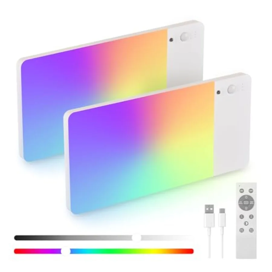 Rechargeable Motion Sensor Ceiling Light RGB ColorCloset Light LED Shower Lights Ceiling Lamp for Bathroom Pantry Garage
Rechargeable Motion Sensor Ceiling Light RGB ColorCloset Light LED Shower Lights Ceiling Lamp for Bathroom Pantry Garage